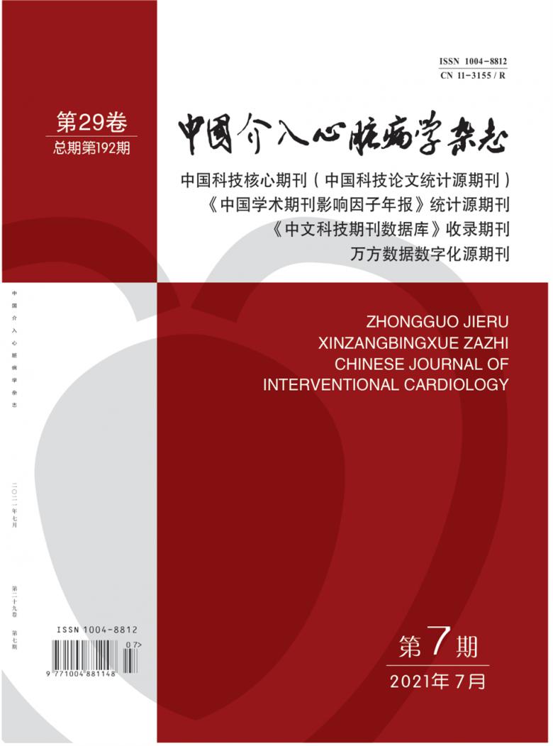 中国介入心脏病学杂志封面