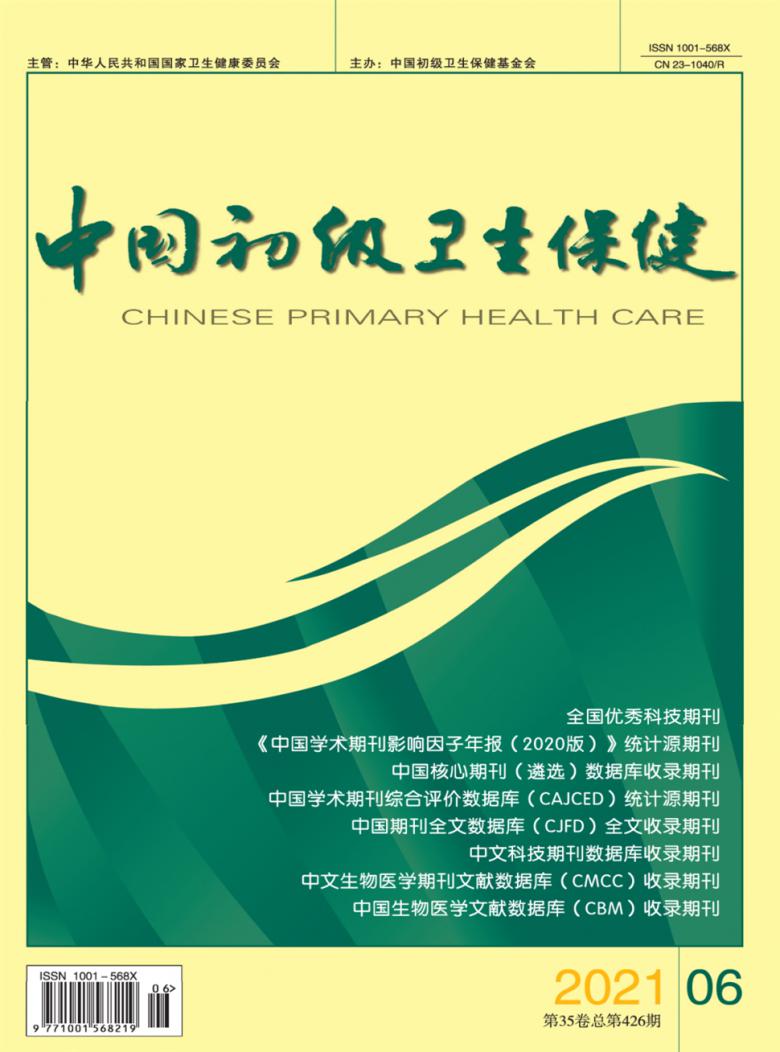 中国初级卫生保健杂志封面