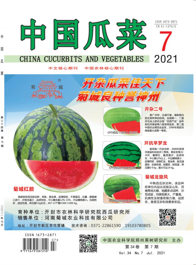 中国瓜菜杂志封面