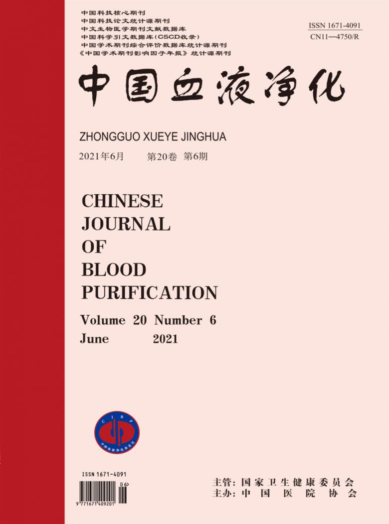 中国血液净化杂志封面