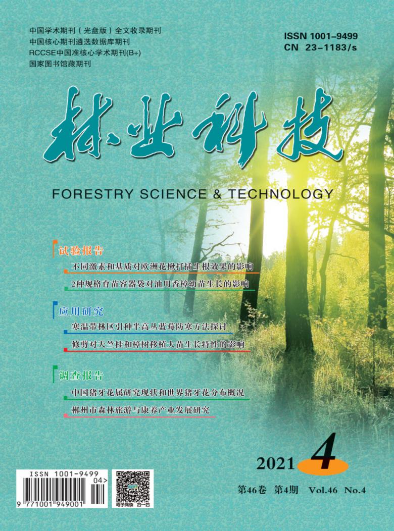 林业科技杂志封面