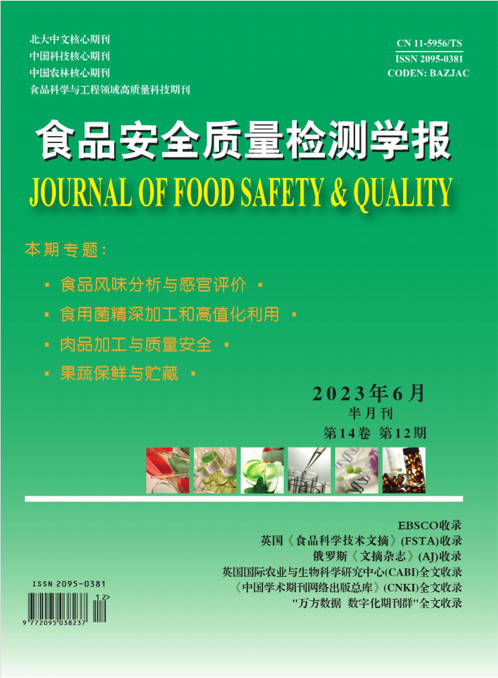 食品安全质量检测学报杂志封面
